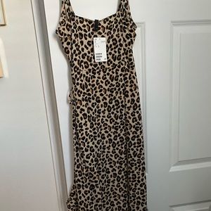 H&M Leopard Print Wrap Dress